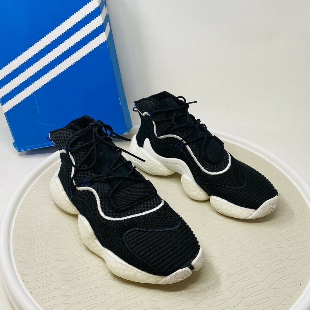 Adidas Originals Crazy Boost Sneakers Size Men 5 Black BYW LVL I Shoes CQ0991